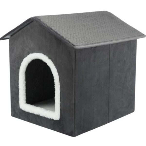 Rifugio - TRIXIE - Livia - 50 x 50 x 54 cm - Grigio scuro / Bianco