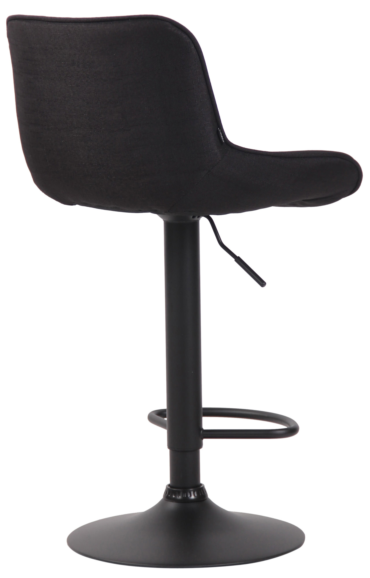 Barhocker Lentini Stoff schwarz