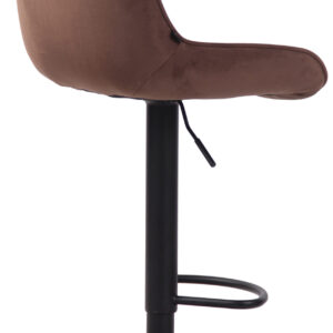 Barhocker Lentini Samt schwarz