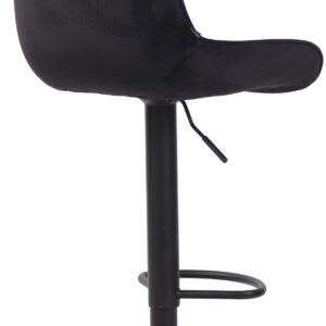 Barhocker Lentini Samt schwarz