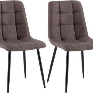 2er Set Esszimmerstuhl Tilde Stoff