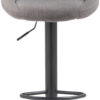 Barhocker Lazio Stoff schwarz