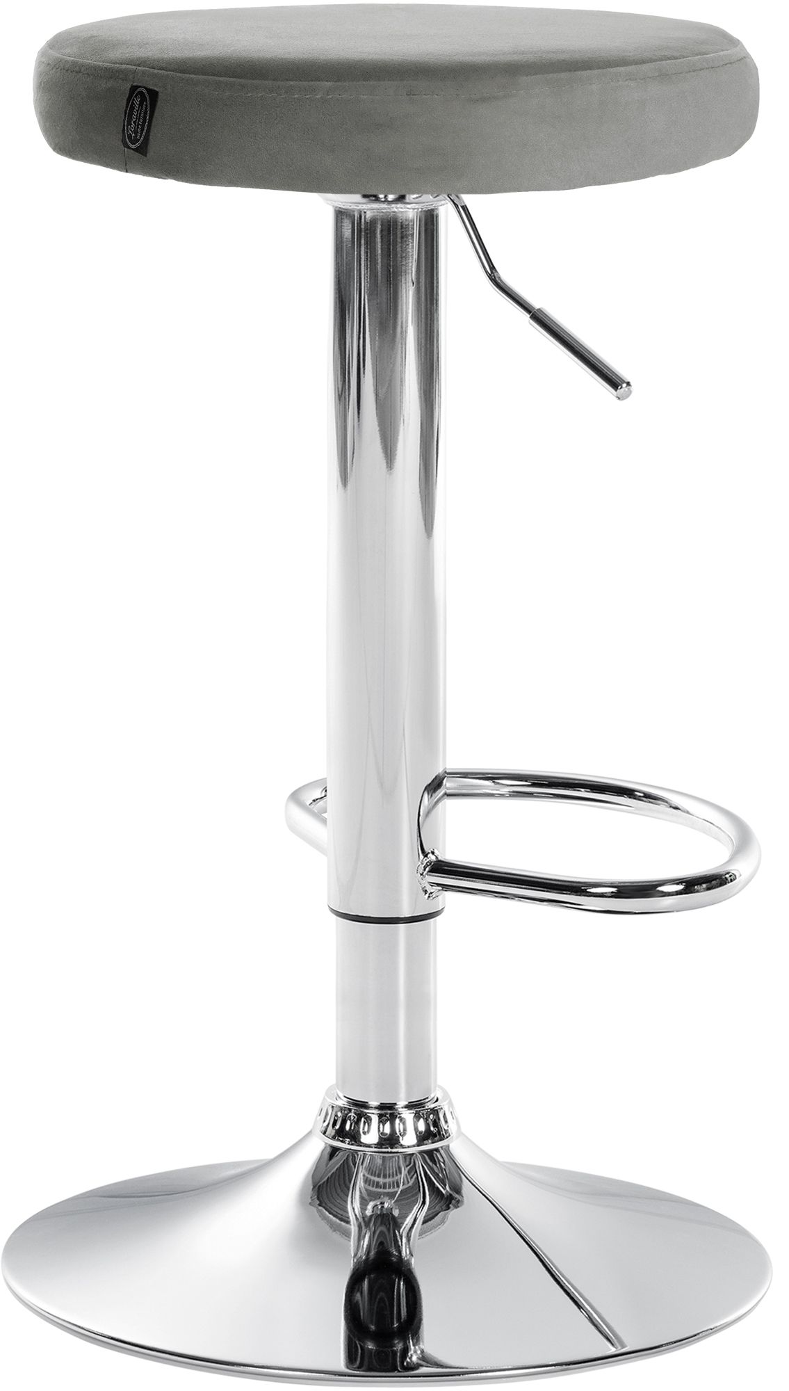 Barhocker Ponte Samt chrom
