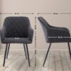 2er Set Esszimmerstuhl Shila Stoff