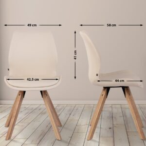 2er Set Stuhl Luna Kunstleder