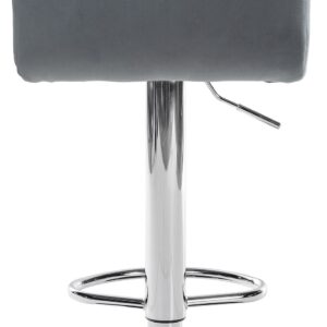 Barhocker Peru Samt chrom