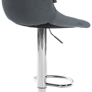 Barhocker Jerry Samt chrom