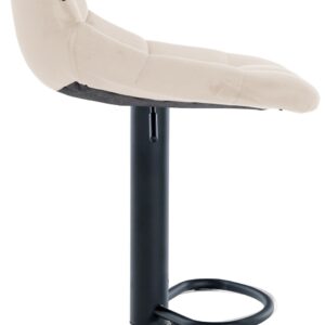2er Set Barhocker Jerry Samt schwarz