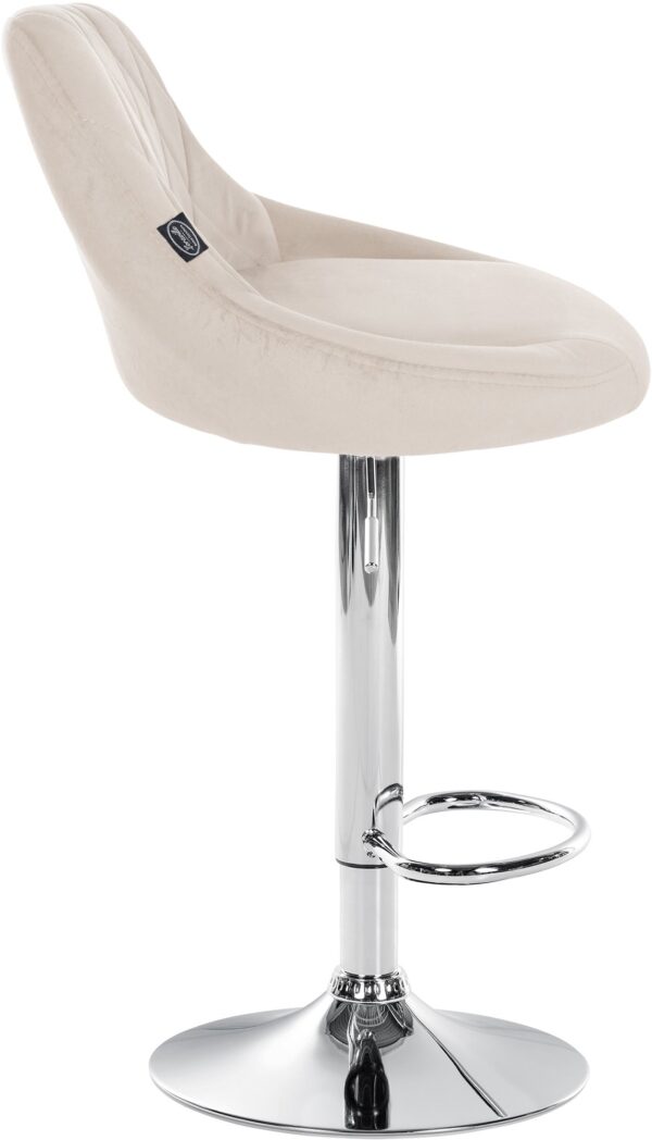 2er Set Barhocker Lazio Samt chrom