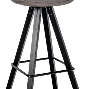 Barhocker Corbin Stoff Square schwarz
