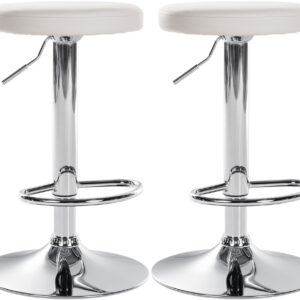2er Set Barhocker Ponte Kunstleder chrom