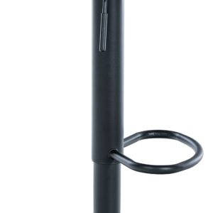 2er Set Barhocker Ponte Kunstleder schwarz