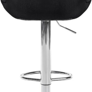 Barhocker Vonore Stoff chrom