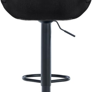 Barhocker Vonore Stoff schwarz