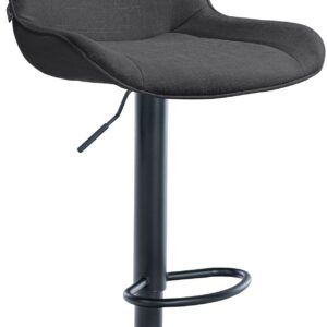 Barhocker Vonore Stoff schwarz