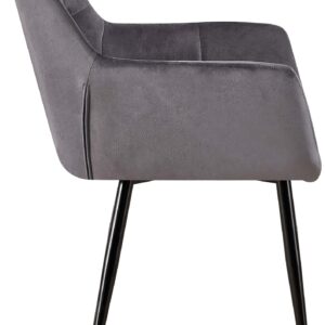 2er Set Esszimmerstuhl Emia Samt