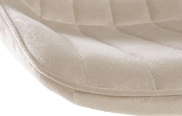 2er Set Barhocker Toni Samt chrom