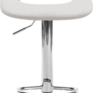 Barhocker Camden Samt chrom