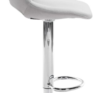 Barhocker Camden Samt chrom