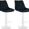 2er Set Barhocker Toni Kunstleder weiß
