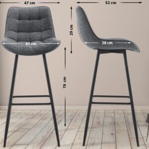 Barhocker Dartford Stoff