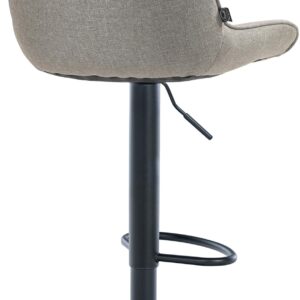 2er Set Barhocker Vonore Stoff schwarz