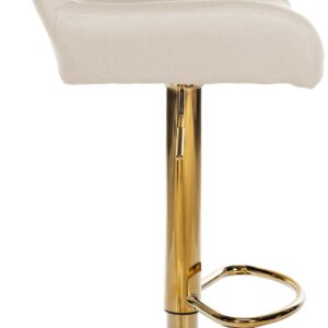 2er Set Barhocker Braga Gold Stoff
