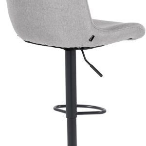 Barhocker Solon Schwarz Stoff