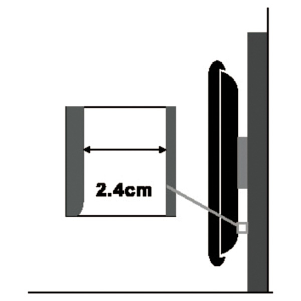 STAFFA TV/MONITOR 37-75 FINO A 700X500 600X400 MAX 80KG