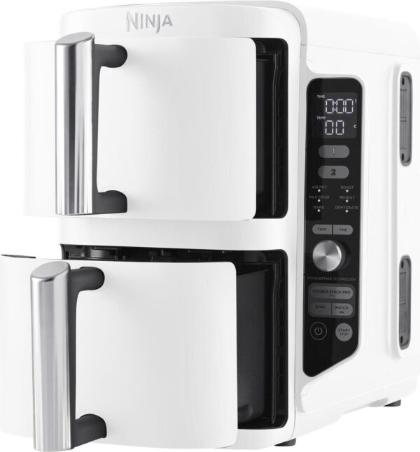 Ninja SL400EUWH Doppel XL Doppel-Heißluftfritteuse (SL400EUWH)