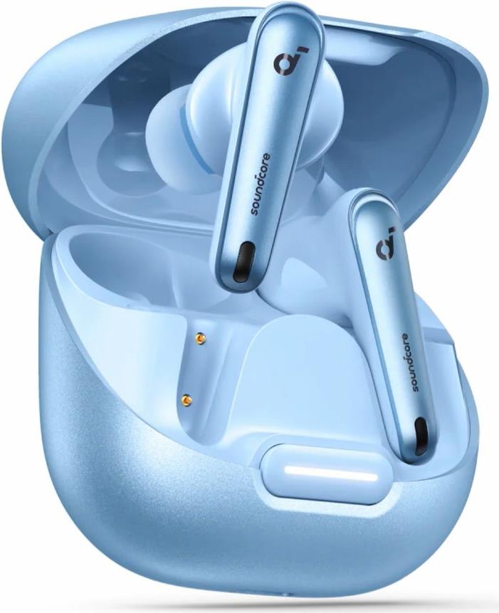 Soundcore Liberty 4 NC - True Wireless-Kopfhörer mit Mikrofon - im Ohr - Bluetooth - aktive Rauschunterdrückung - Hellblau (A3947G61)