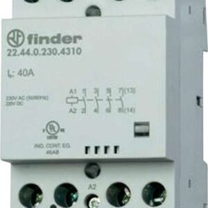 Finder Installationsschütz 22.44.0.230.4310 4 Schließer (30/110/220 V) 40/4/1,2 A (22.44.0.230.4310)