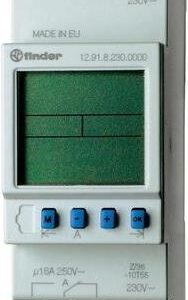 Finder Zeitschaltuhr für Hutschiene Betriebsspannung: 230 V/AC 12.91.8.230.0000 1 Wechsler 16 A 250 V/AC Tagesprogramm (12.91.8.230.0000)