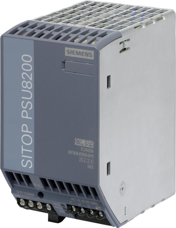 Siemens 6EP3436-8SB00-0AY0. Stromversorgung: Innenraum. Produktfarbe: Mehrfarbig. Verpackungsbreite: 1300 mm, Verpackungstiefe: 740 mm, Verpackungshöhe: 1330 mm. Gewicht: 1,2 kg. Ursprungsland: Österreich (6EP3436-8SB00-0AY0)
