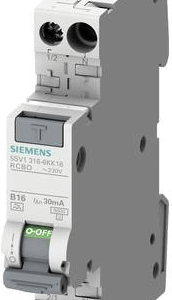 Siemens 5SV13167KK02 FI-Schutzschalter/Leitungsschutzschalter 2polig 2 A 0.03 A 230 V (5SV13167KK02)