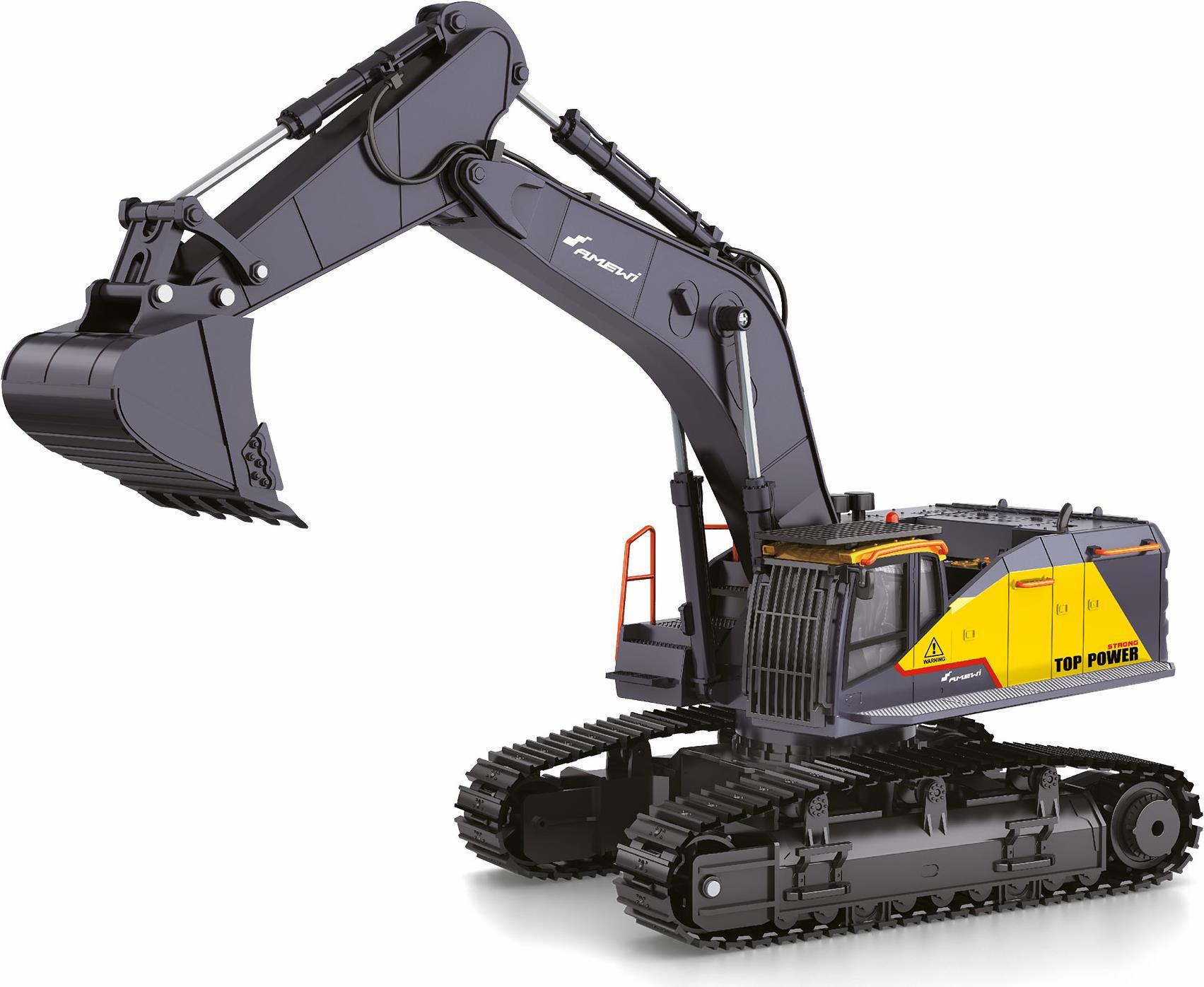 Amewi crawler excavator ACV730 - Bagger - Elektromotor - 1:14 - Betriebsbereit (RTR) - Schwarz - Gelb - Metall - Kunststoff (22431)
