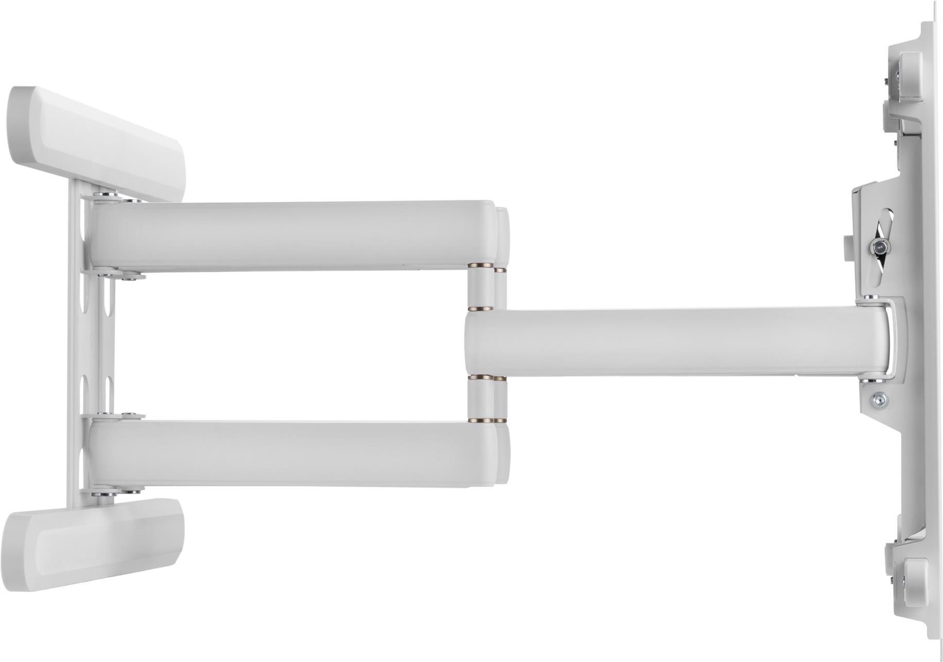 InLine® Premium Aluminium Wandhalterung, für Flach-TV (37-80"), max. 70kg, weiß (23118W)