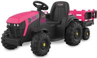 Jamara Ride-on Traktor Super Load mit Anhänger 12V pink (460897)