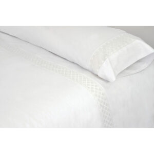 Set di copripiumino Pierre Cardin ELISA Bianco Ala francese 2 Pezzi