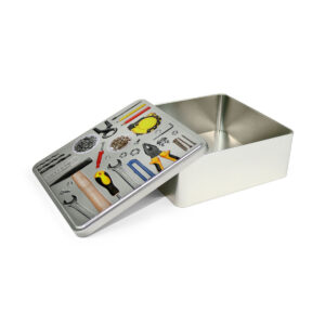 Scatola Multiuso Confortime Tools Metallo 23,7 x 22,2 x 8,9 cm (12 Unità)