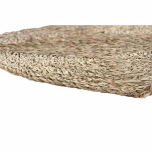 Tappeto DKD Home Decor 150 x 0,5 x 150 cm Naturale Poliestere Erba di mare