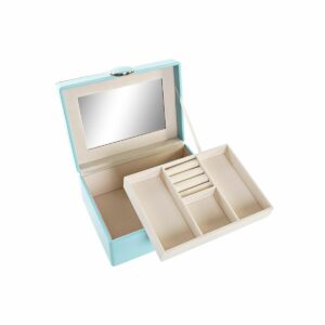 Scatola-Portagioie DKD Home Decor Verde Legno MDF 17 x 13 x 8,5 cm