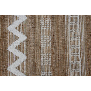 Tappeto Home ESPRIT Bianco Marrone Boho 75 x 175 x 1 cm
