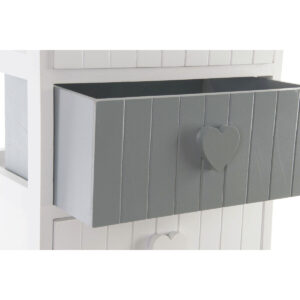 Cassettiera Home ESPRIT Bianco Grigio 40 x 29 x 73 cm