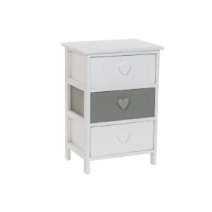 Cassettiera Home ESPRIT Bianco Grigio 40 x 29 x 58 cm
