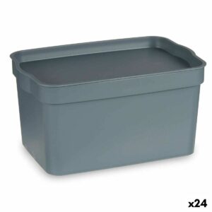 Scatola Multiuso Kipit TP592-2 Grigio Plastica 2,3 L 13,5 x 11 x 20 cm (24 Unità)