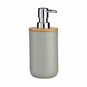 Dispenser di Sapone Berilo BP16-101G Grigio Bambù polipropilene 350 ml 8 x 17 x 9 cm (6 Unità)