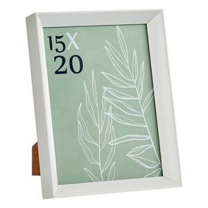 Cornice Portafoto WPC0235MG-3-WH Bianco Vetro Plastica (6 Unità)