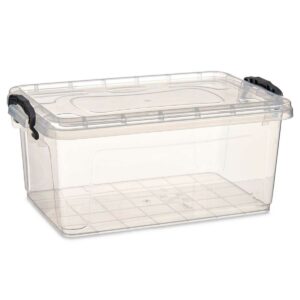 Scatola portaoggetti con coperchio Kipit TP545-1 Trasparente Plastica (12 Unità)