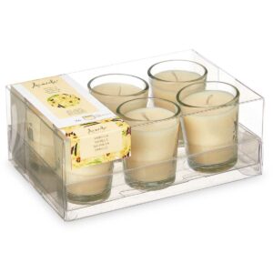 Set di Candele Profumate Acorde 48-C-AR Vaniglia Bicchiere (12 Unità)